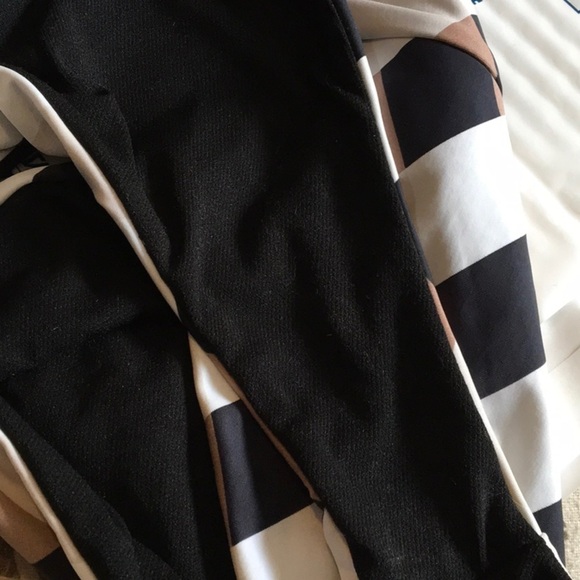 VYB Boxed Out Mocha Stripe Plaid Bikini Bottoms L - Picture 6 of 6